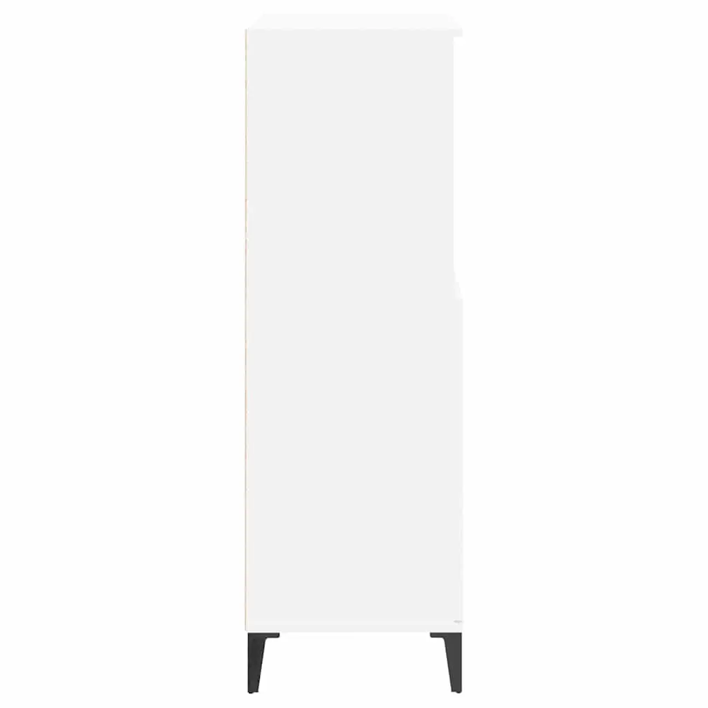 White Highboard Storage Cabinet