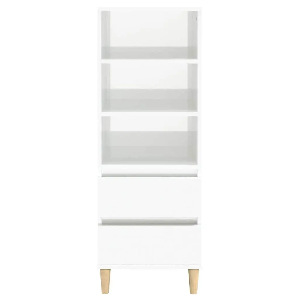 Highboard Storage Cabinet with Wood Feet