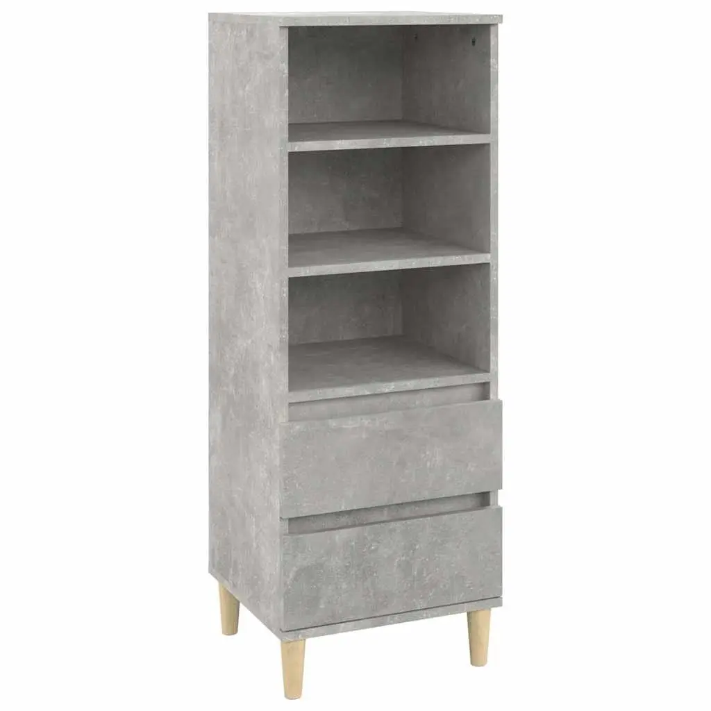 Grey Highboard with Ample Storage Space