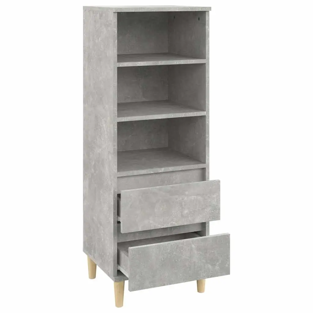 Grey Highboard with Ample Storage Space
