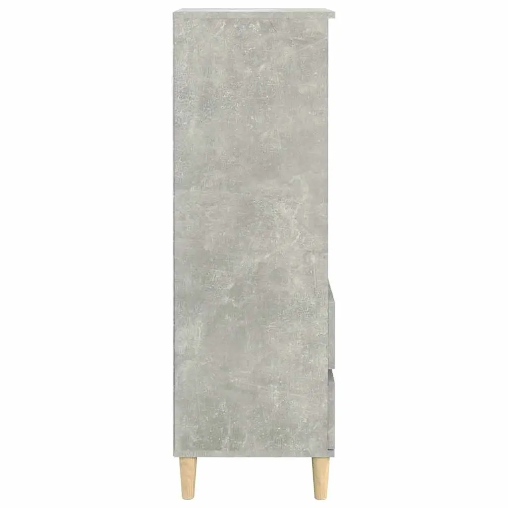 Grey Highboard with Ample Storage Space