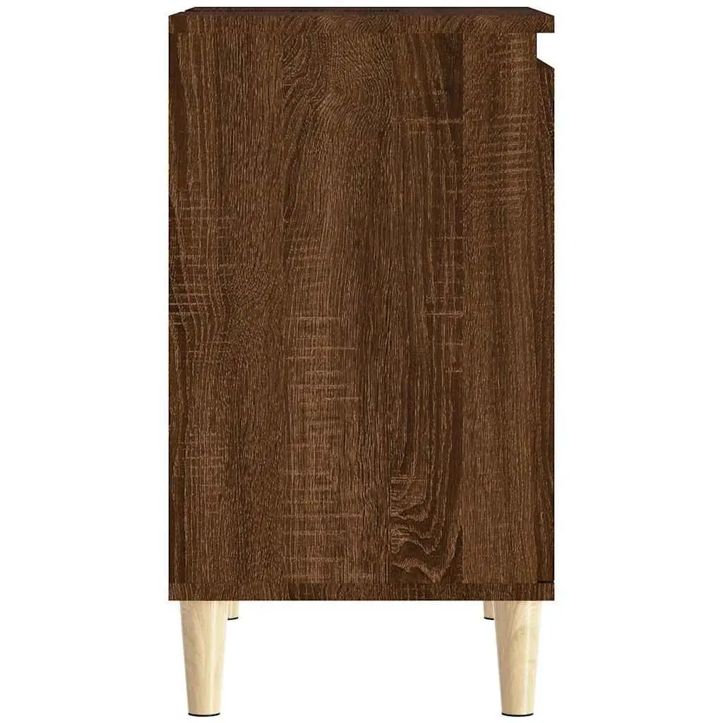 Bathroom Vanity Unit Sink Cabinet Brown Oak 58x33x60 cm Storage Furniture