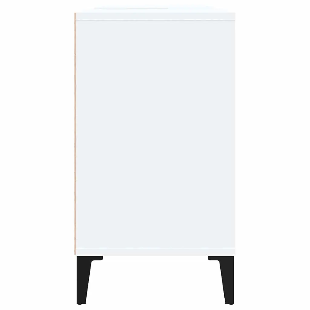Bathroom Sink Cabinet White Engineered Wood 80x33x60cm Vanity Unit Storage