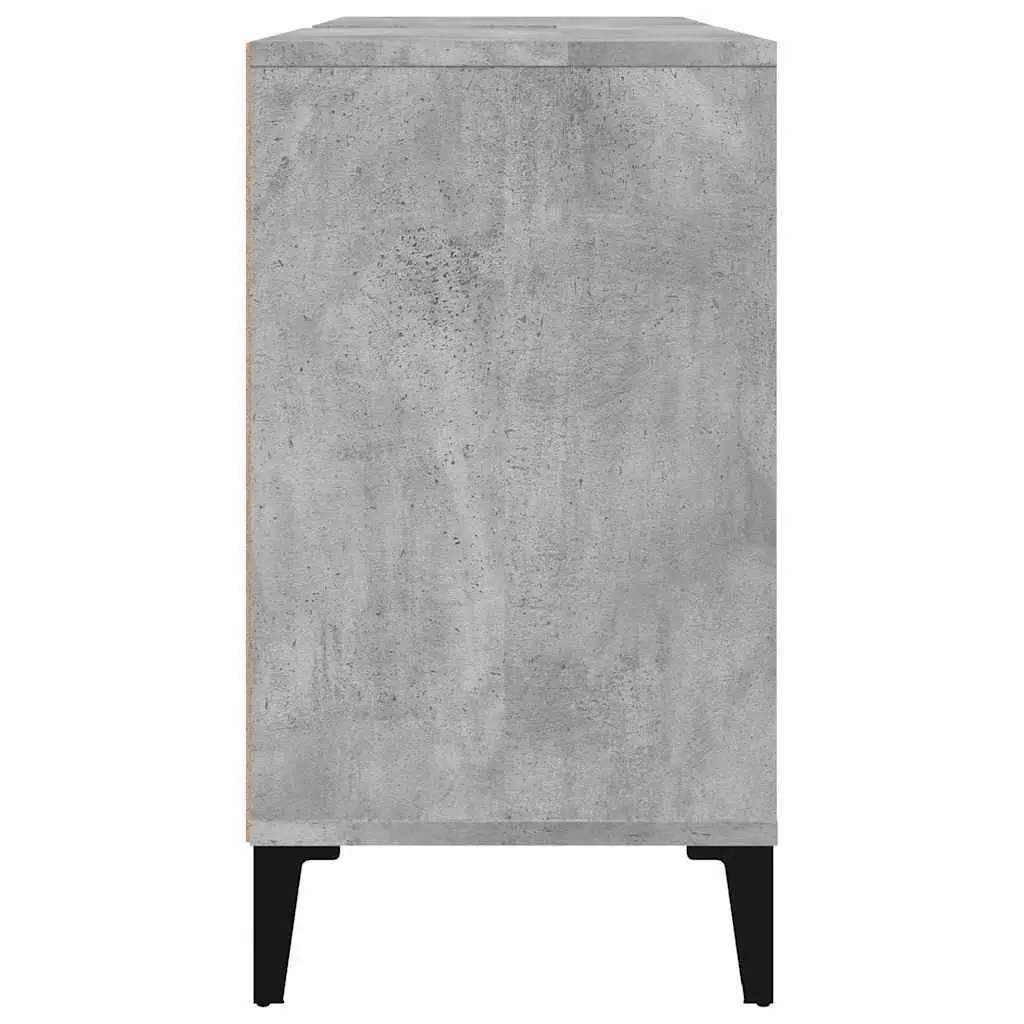 Bathroom Sink Cabinet Storage Grey 80x33x60cm Engineered Wood