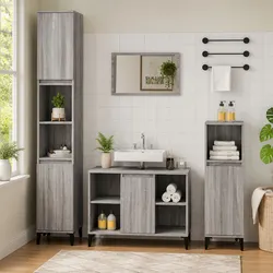 Reliable Grey Sonoma Sink Cabinet with Ample Storage