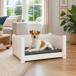 Cozy Wooden Dog Bed That Offers Peace of Mind