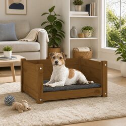 Comfort and Value with a Wooden Dog Bed