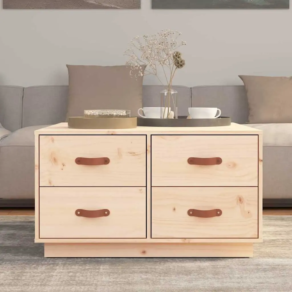 Coffee Table with Storage Drawers in Brown