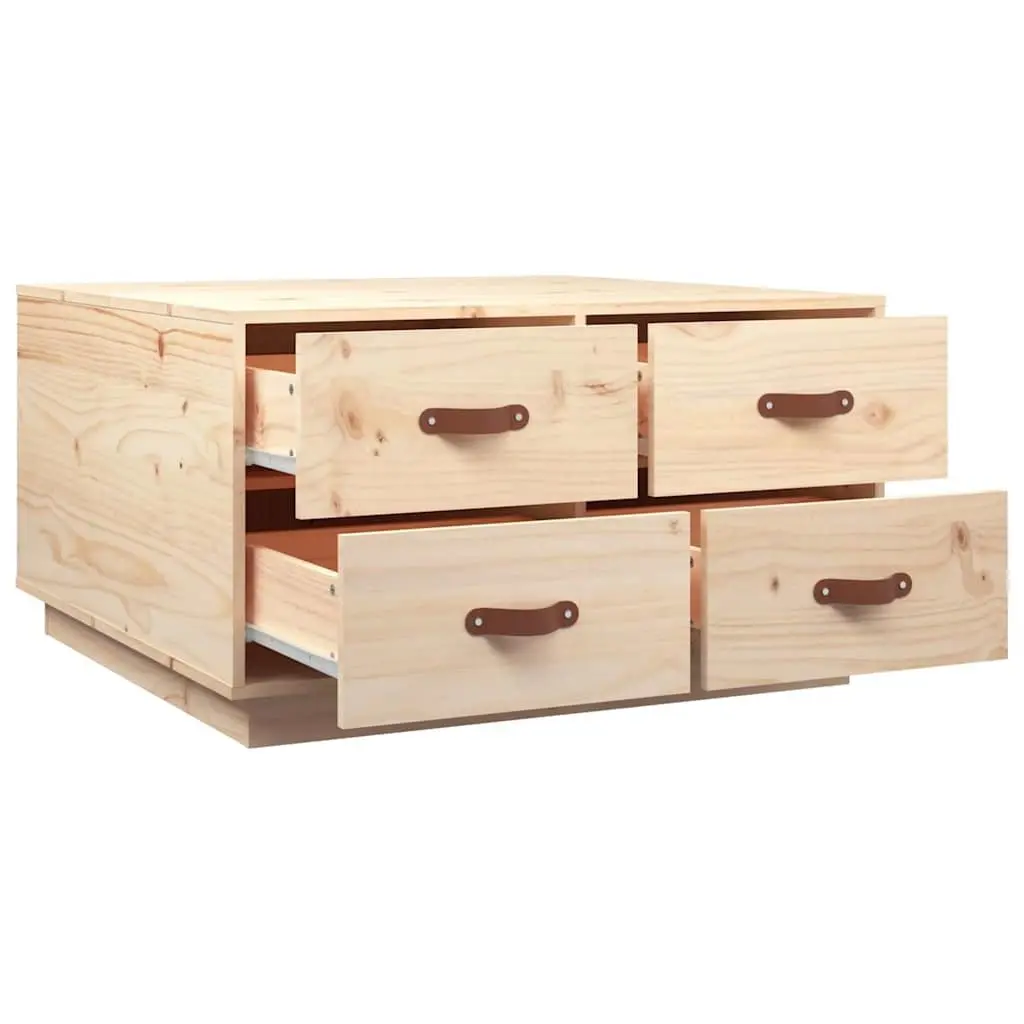 Coffee Table with Storage Drawers in Brown