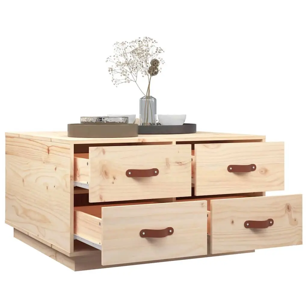 Coffee Table with Storage Drawers in Brown