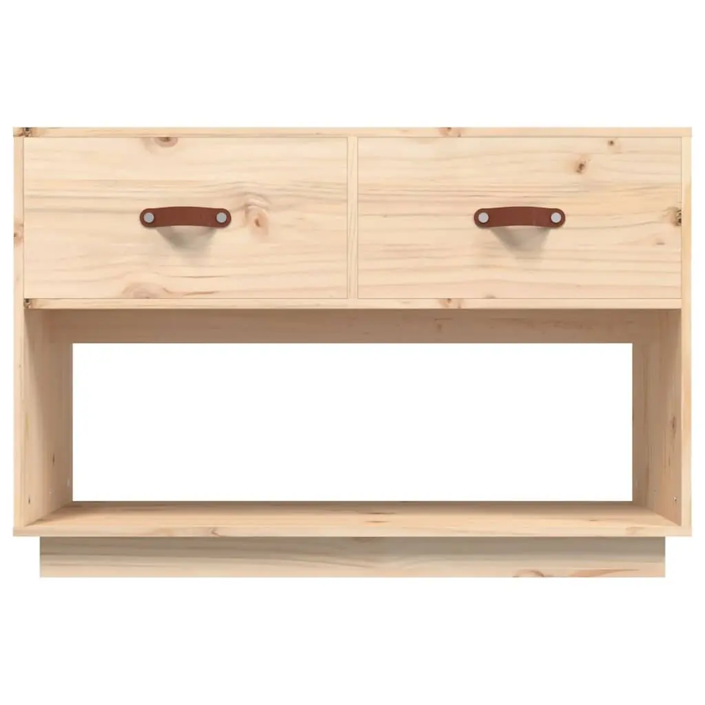 TV Cabinet Solid Wood Pine Storage Unit 90x40x60 cm Brown