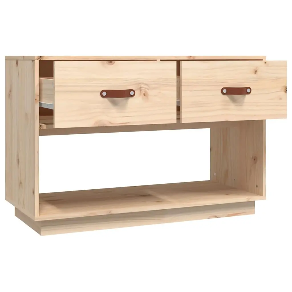 TV Cabinet Solid Wood Pine Storage Unit 90x40x60 cm Brown