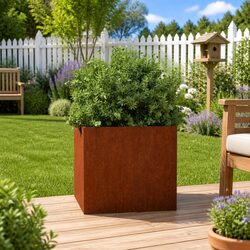 Corten Steel Planter Box: Durable and Low Maintenance