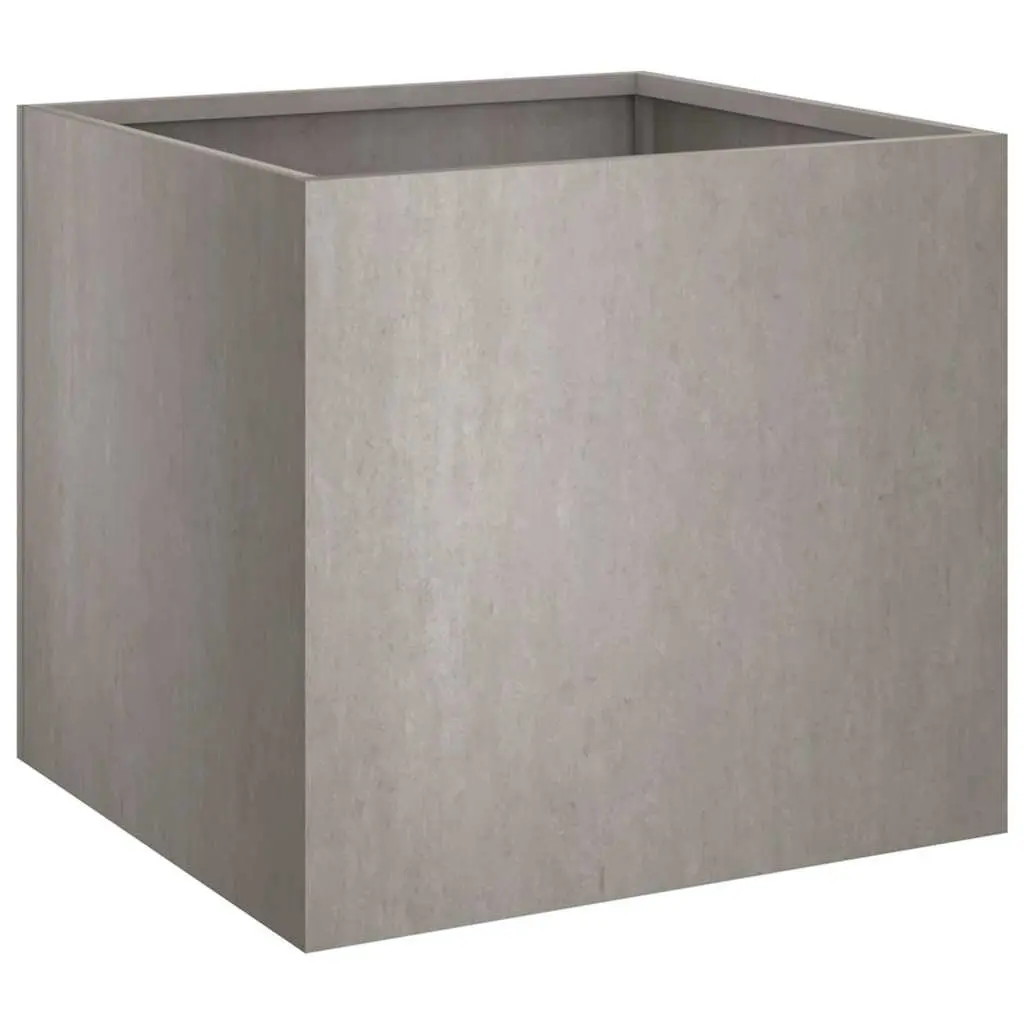 Planters Garden Flower Box 42x40x39 cm Brown Steel Container 2 pcs