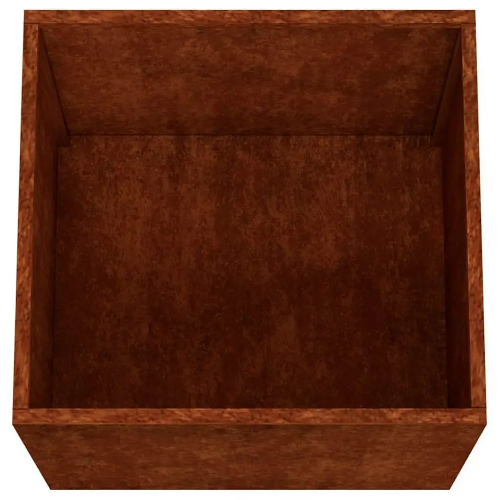 Corten Steel Planters Decorative Raised Bed 49 x 47 x 46 cm Brown 2 pcs