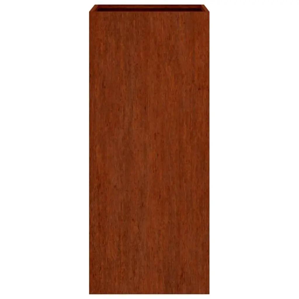 Corten Steel Planter Box Outdoor Garden Raised Bed Brown 32 x 29 x 75 cm