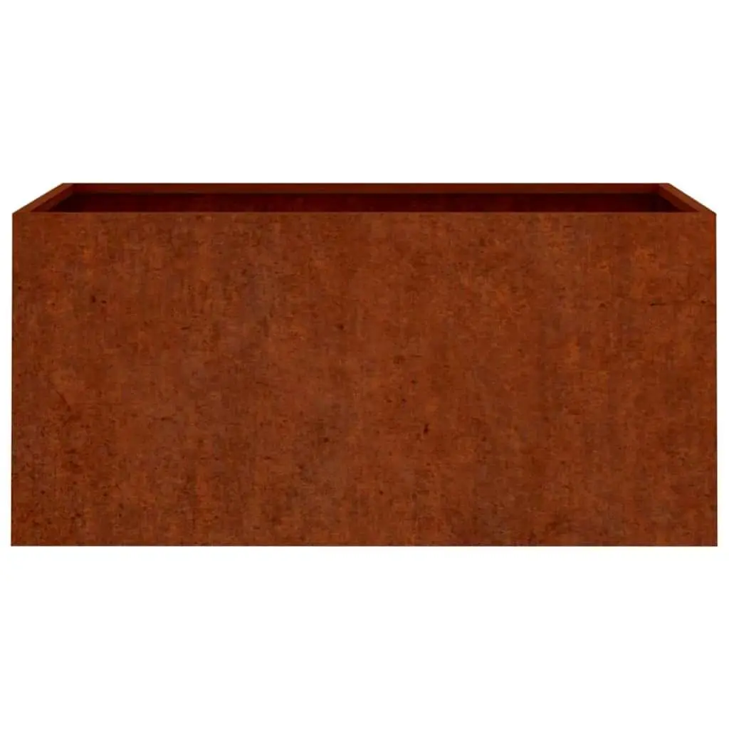 Corten Steel Planter Garden Raised Bed 62x40x39cm Brown