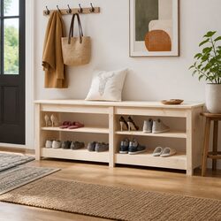 Shoe Bench Storage: Practicality Meets Rustic Style