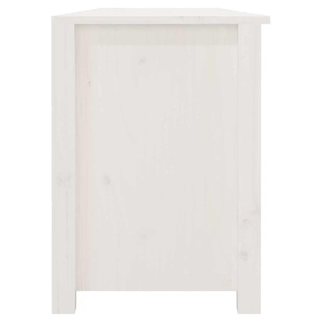 Shoe Bench Entryway Storage Rack 4 Open Shelves White Wooden Organiser