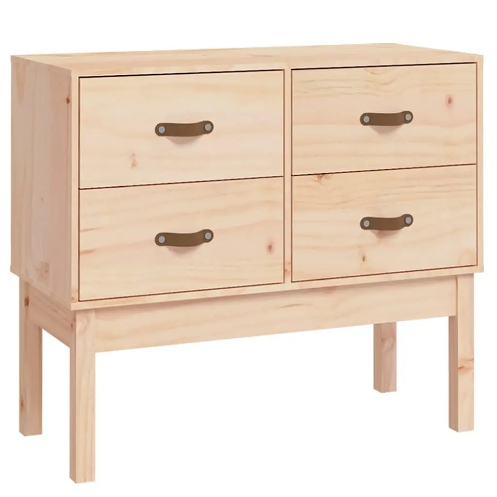 Console Cabinet Storage 90x40x78cm Solid Pine Wood Brown