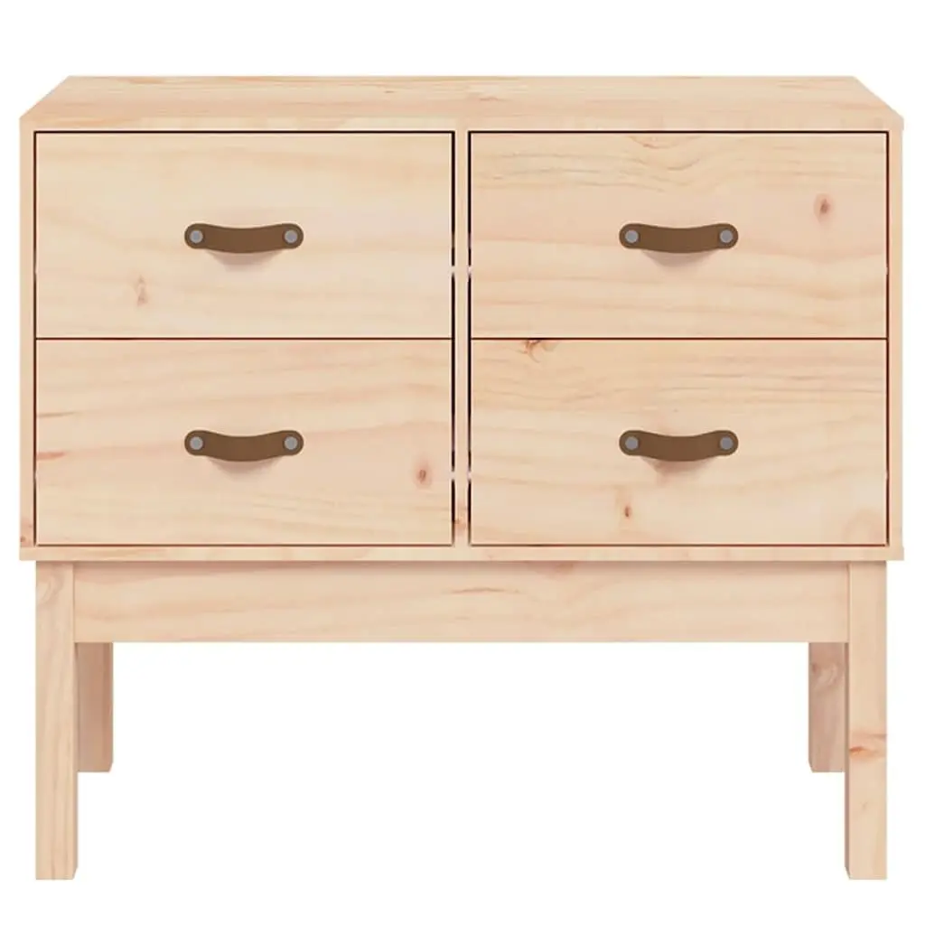 Console Cabinet Storage 90x40x78cm Solid Pine Wood Brown
