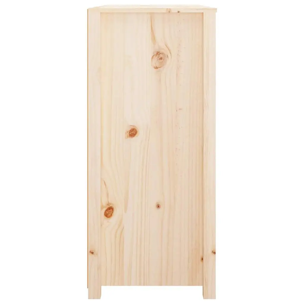 Side Cabinet Storage 100x40x90 cm Solid Pine Wood Brown