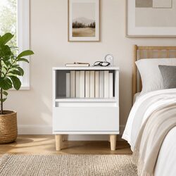 Reliable Bedside Cabinet with Drawer for Essential Storage