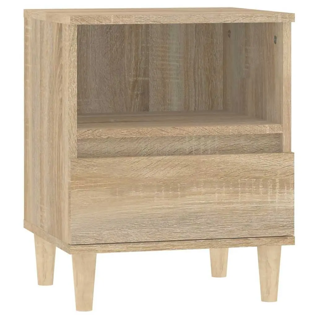 Bedside Cabinets 2 pcs Brown 40x35x50 cm Side Table Storage Drawer Compartment