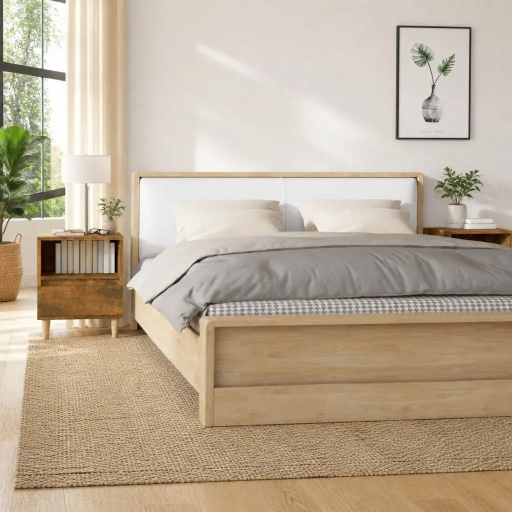 Bedside Cabinets Storage Nightstand Tables 40 x 35 x 50 cm Brown Engineered Wood