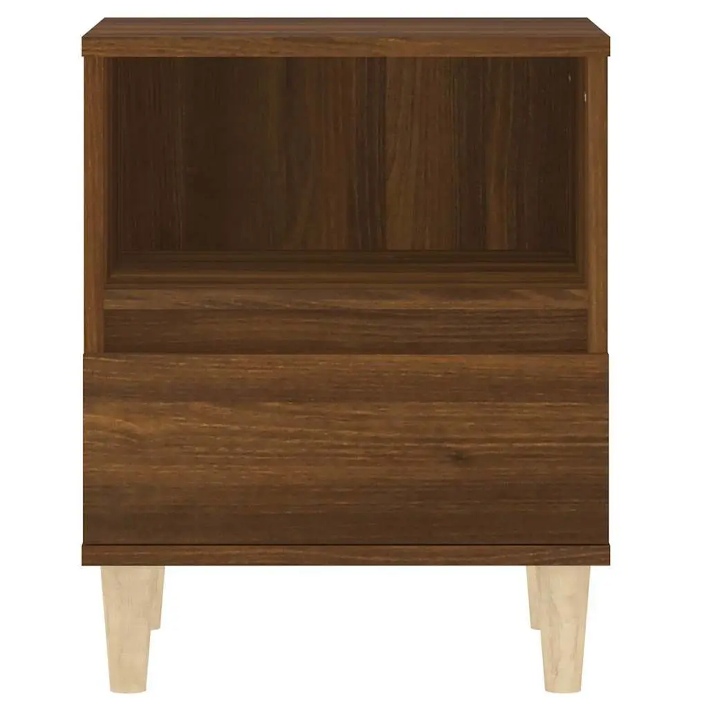 Bedside Cabinet with Brown Oak Finish