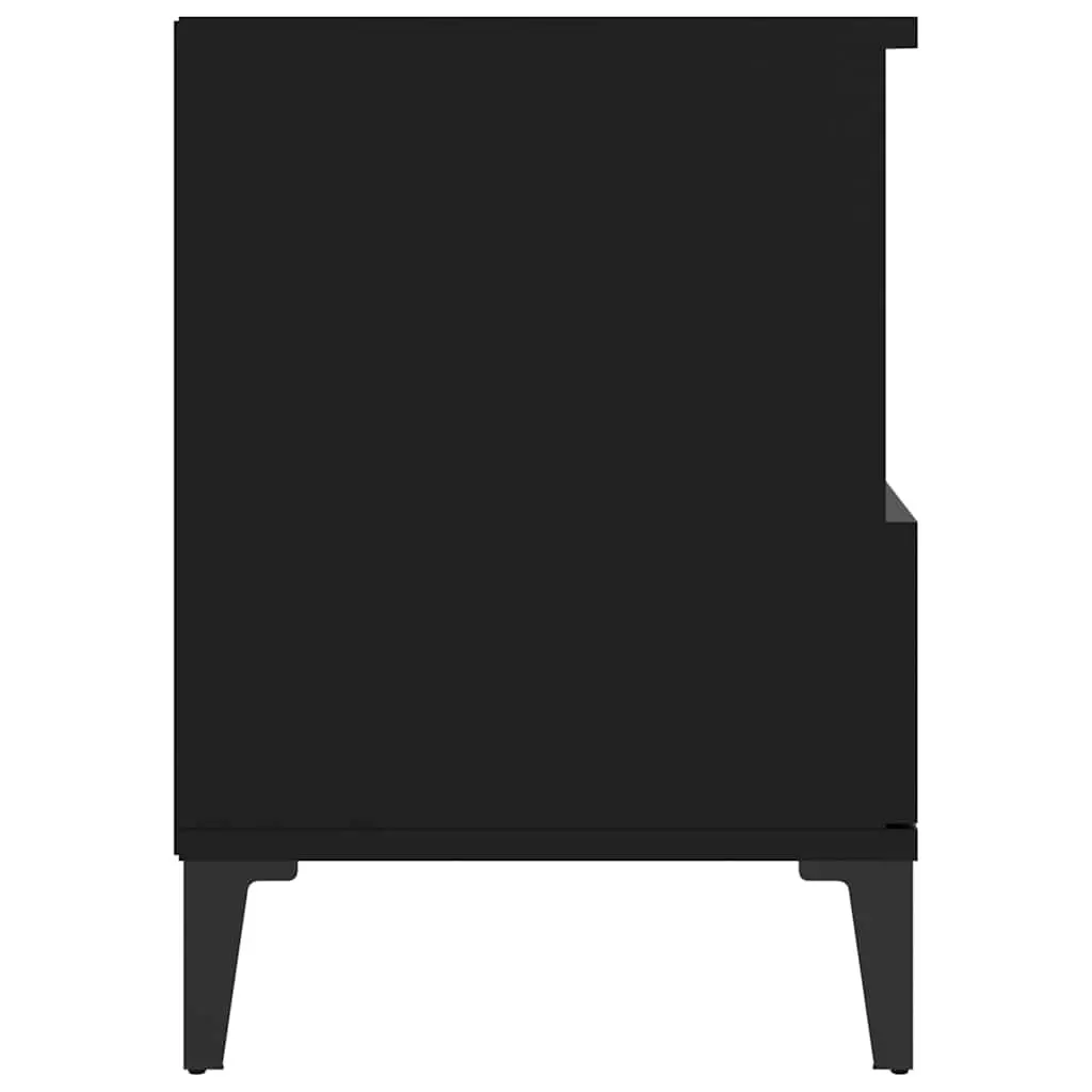Bedside Cabinets 2 pcs Storage Nightstand Black 40 x 35 x 50 cm