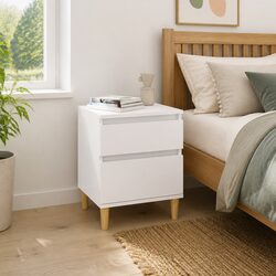 Affordable White High Gloss Nightstand for Your Space