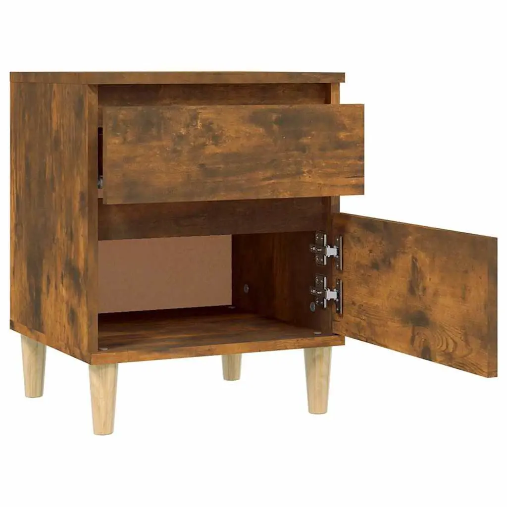 Bedside Storage Cabinets Nightstand Organiser 40 x 35 x 50 cm Brown 2 pcs