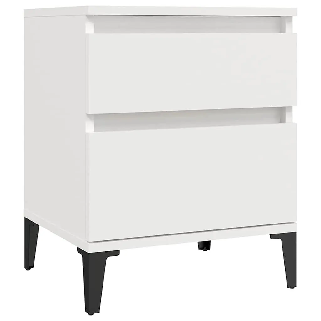 Bedside Cabinet White Storage Unit Nightstand Bedroom Furniture 40 x 35 x 50 cm