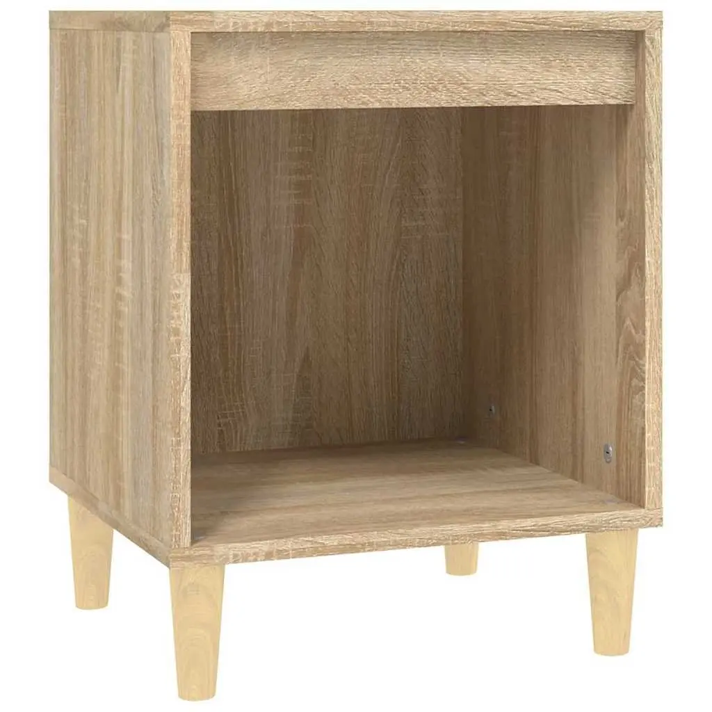 Bedside Cabinets 2 pcs Brown Engineered Wood Storage Side Tables 40x35x50cm