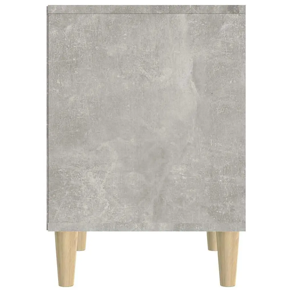 Bedside Cabinets Grey Storage Tables 40L x 35W x 50H cm 2 Piece Bedroom Furniture