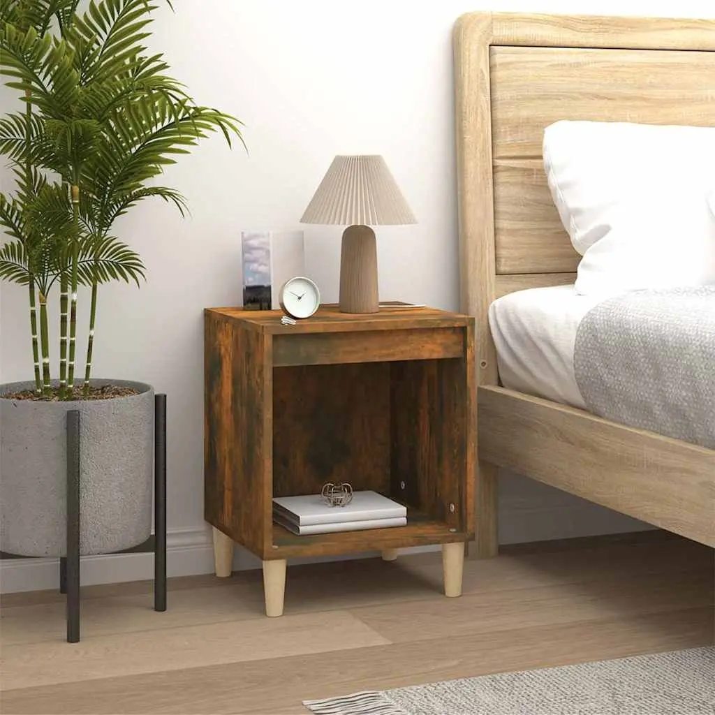 Bedside Cabinets Storage Nightstands 40x35x50 cm Brown 2 Piece