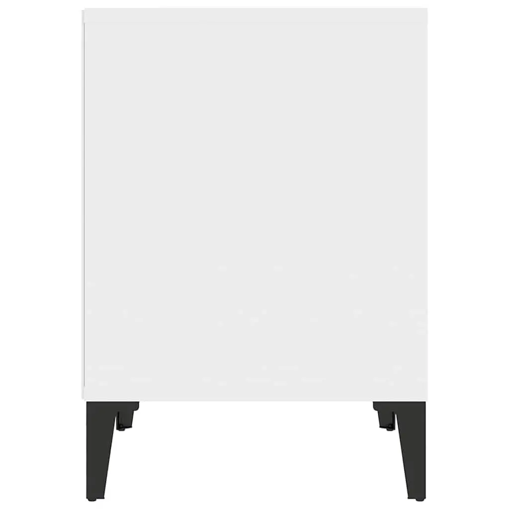 White Nightstand with Ample Storage