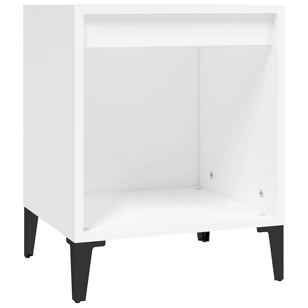 Bedside Tables Nightstand Cabinet Storage 2 Piece White Bedroom Furniture