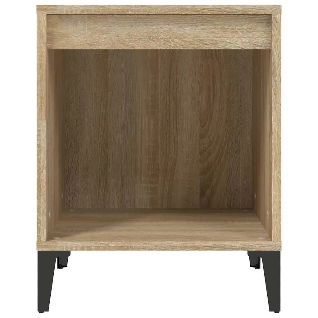 Bedside Table Brown Wooden Nightstand Bedroom Storage 40x35x50cm