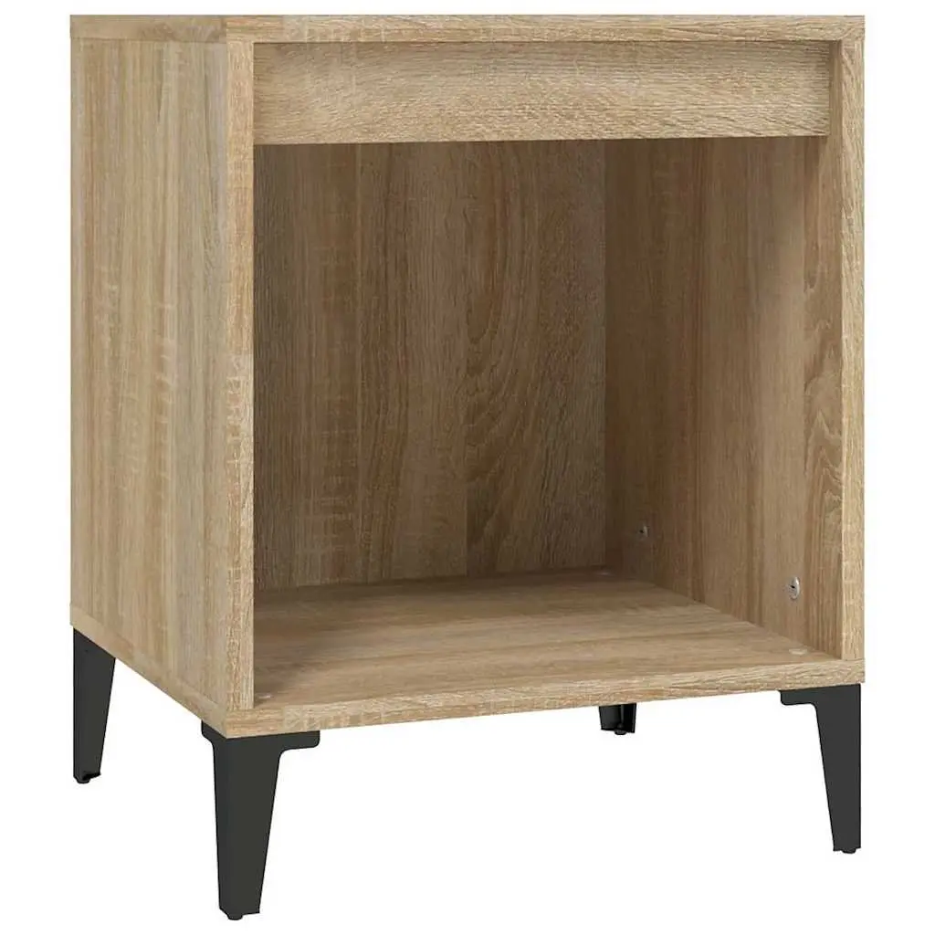 Bedside Cabinets 2 pcs Brown Storage Nightstands Bedroom Furniture Side Tables