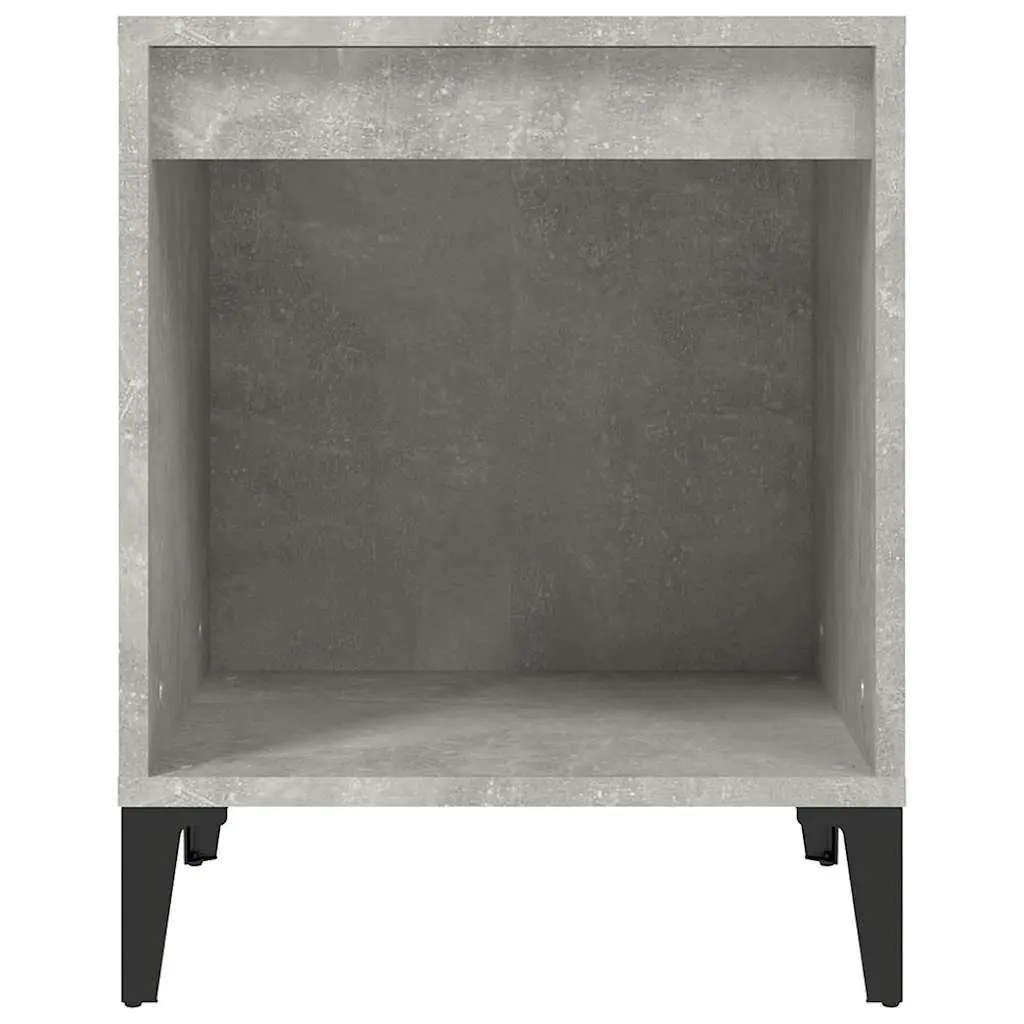 Bedside Cabinets Storage Nightstands 2 Pieces Grey 40 x 35 x 50 cm
