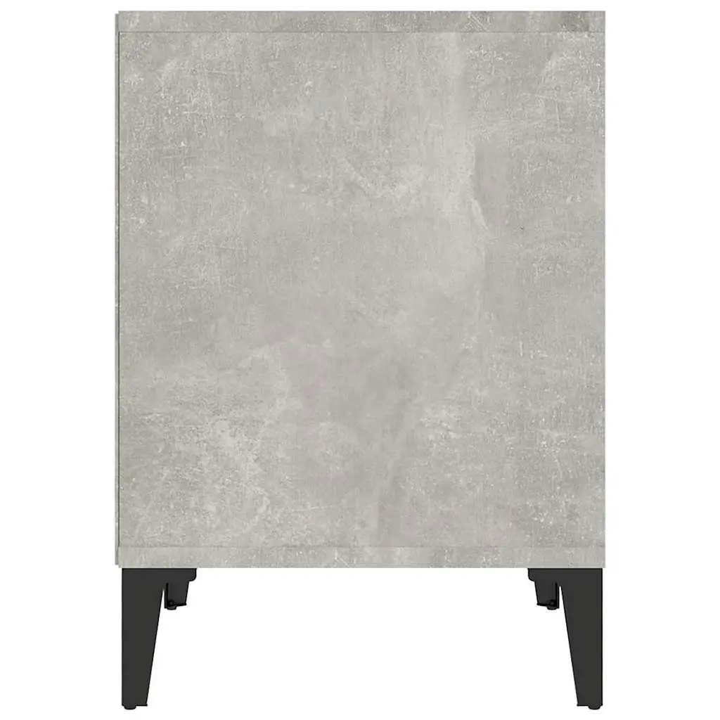 Bedside Cabinets Storage Nightstands 2 Pieces Grey 40 x 35 x 50 cm