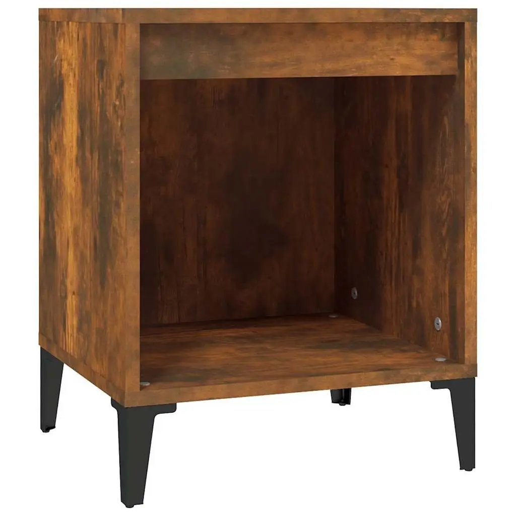 Bedside Table Storage Nightstand 40x35x50cm Brown