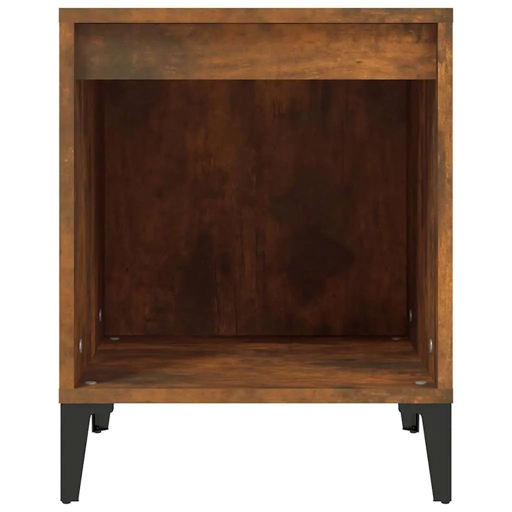 Bedside Table Storage Nightstand 40x35x50cm Brown