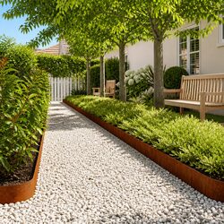 Reliable Corten Steel Lawn Edging - 50 pcs for Your Space