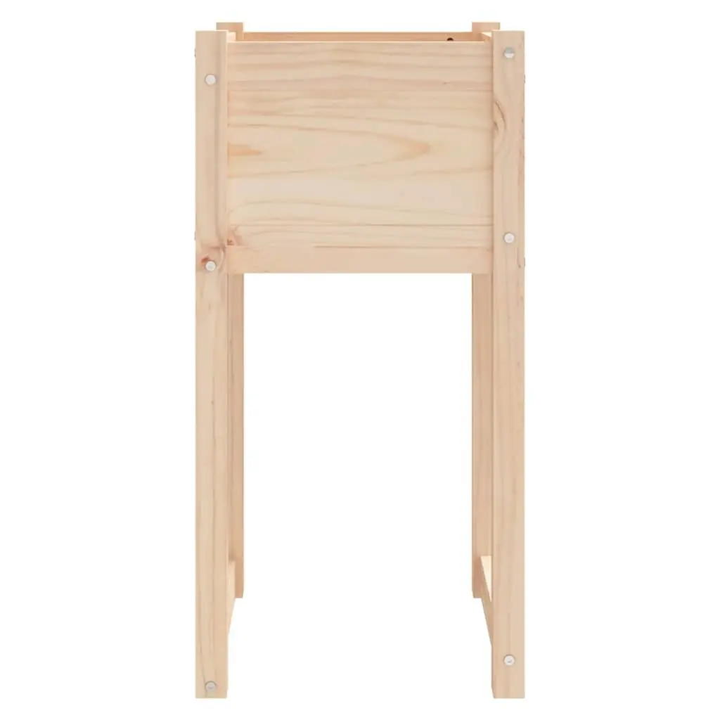 Wooden Planter Box Outdoor Decoration 40x40x81 cm Brown