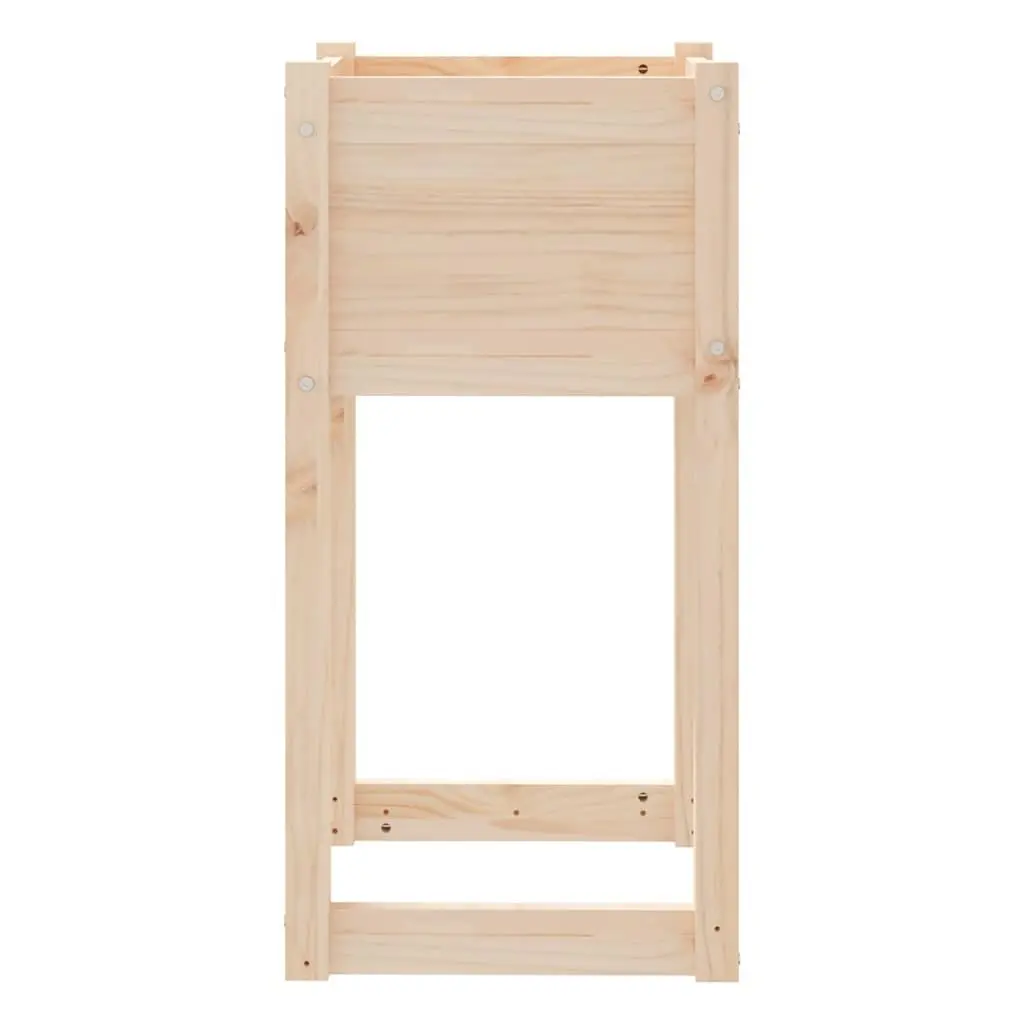Wooden Planter Box Outdoor Decoration 40x40x81 cm Brown