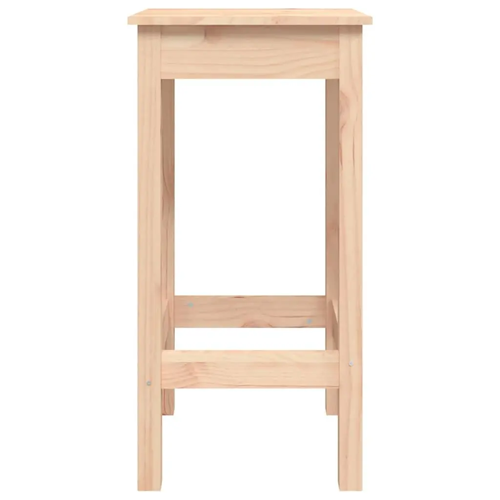 Bar Stools No Backrest Wooden Kitchen Dining Chairs 2 Piece Brown