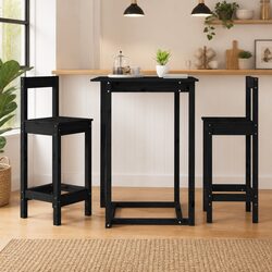Practical Black Bar Stools - Rustic Style and Value